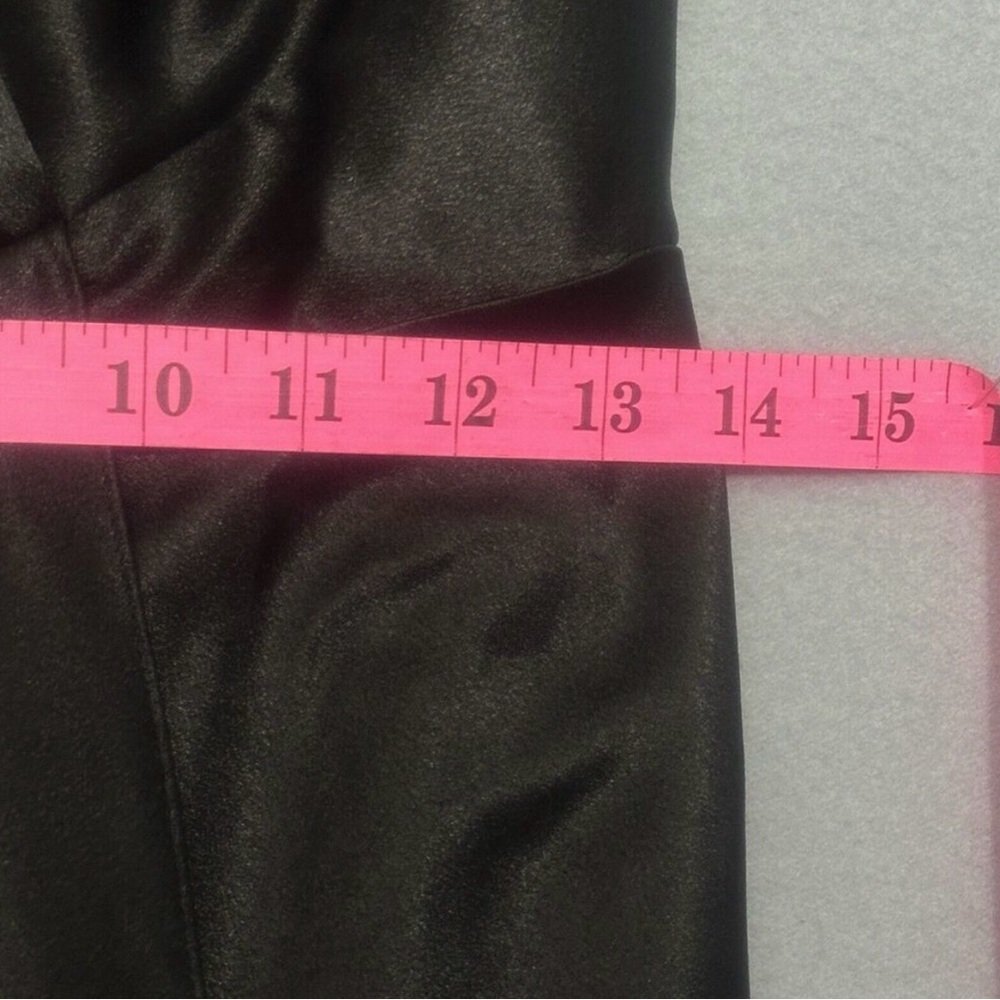 Christina Wu Elegant Black Satin Evening Gown - Picture 12 of 14